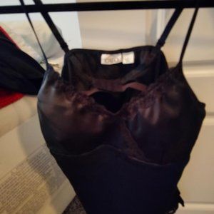 Black cami satin